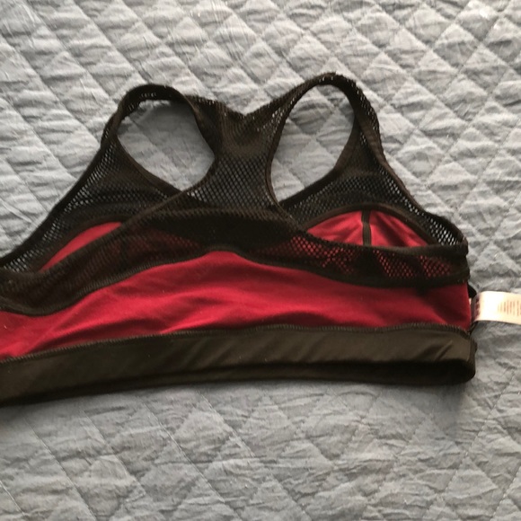MICHI Mesh Panel Burgundy Spots Bra | M - Picture 12 of 14